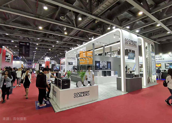 亞成電子 展臺設(shè)計方案(圖1)