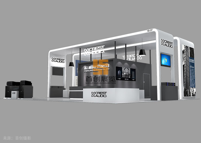 亞成電子 展臺設(shè)計方案(圖3)